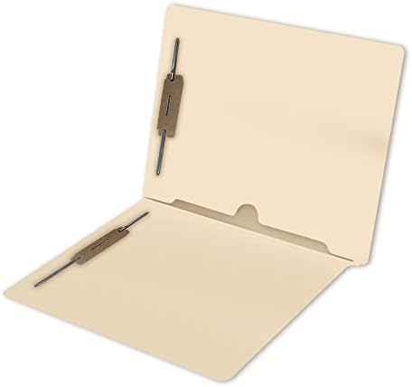 Doctor Stuff Manila Pocket File Folders - Letter Size End Tab Folder with Full Pocket on Inside Back Open Towards Spine, 2" Bonded Fasteners on Inside Front and Back, 11 pt Manila Stock, Box of 50