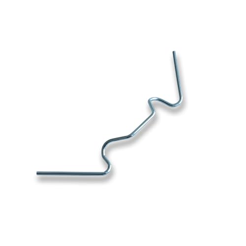 KARAT Plaque creuse en PVC, panneau alvéolaire en PVC, connecteurs en PVC et clips en fer de vitrage pour jardin, serre, véranda - résistant aux intempéries (100 Clips en fer de vitrage 9,5 x 3 cm)