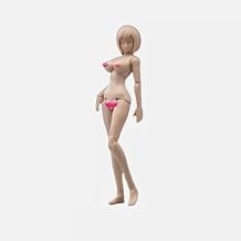 1/12 Scale Flexible Female Body Suntan Skin Huge Breast 6" Action Figure Head Body with Head Sculpt