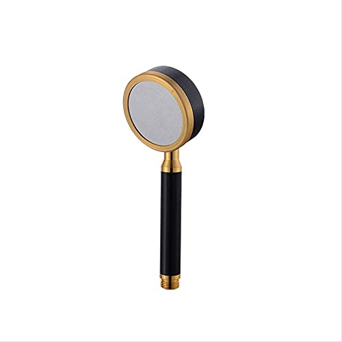 Pommeau de douche haute pression anti manque de débit jet rond or noir