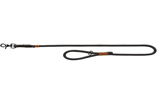 TRIXIE BE Nordic Leine, L-XL: 1,00 m/Ø13 mm, Dunkelgrau/Braun, Hund, 17211