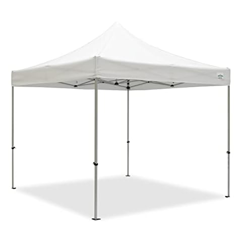 Caravan Canopy 10' X 10' DisplayShade Basic Instant Canopy Kit, Pro Top 600D White- Commercial Strength and Quality Cover