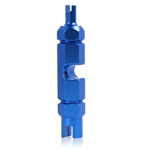 pawpoem Valve Core Remover Tool Kit Bike Aluminum Alloy Bicycle Valve Extender Wrench for Tubeless and Road BikesValve Core Removal Tool Valve Removal Tool Presta Valve Core Removal Tool