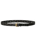 Springfield Black Belt with Studs Cinturón, Negro, 85 para Mujer