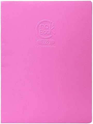 Clairefontaine - Ref 60338C - Crok'Book Portrait Staplebound Sketchbook - 17 x 22cm, 160gsm Paper, Acid Free, pH Neutral, 20 White Pages - Random Colour Cover