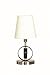 House of Troy Bryson Mini 4" Ring Satin Nickel with Black Rings Accent Table Lamp