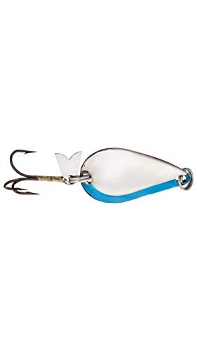 Acme KO Wobbler Spoon Fishing Lure, Nickel/Neon Blue, 3/4 oz.