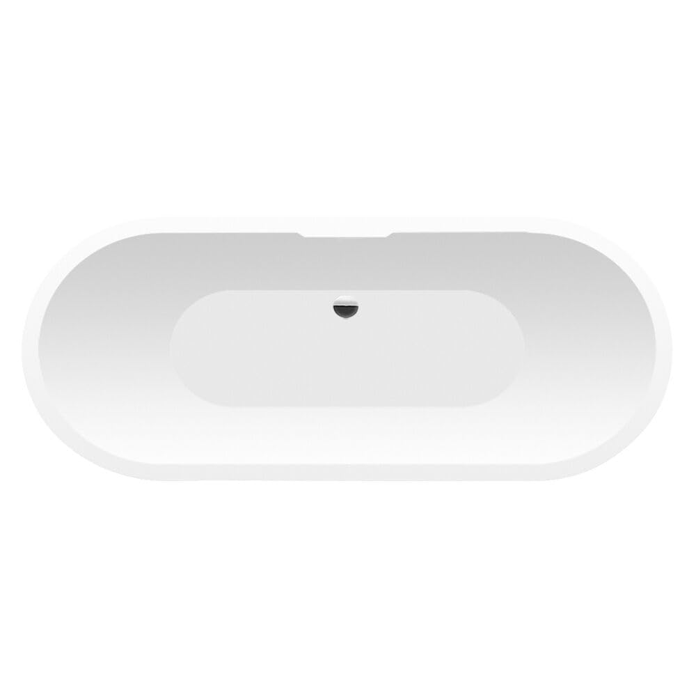 Balterley San Marlo Freestanding Acrylic Bath, 1555mm x 750mm, White Finish