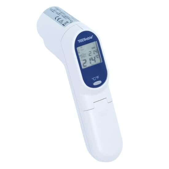 Traceable Calibrated Digital Infrared Thermometer, -70 to 932 Degrees Fahrenheit, 0.1 Resolution, Accuracy of 2 Degrees Celsius