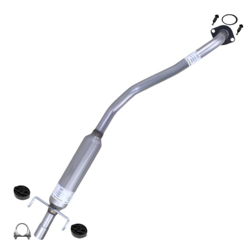Northeastern Exhaust | Stainless Steel Exhaust Resonator Pipe Compatible for Pontiac Vibe 2005-2008 1.8L | Free Bolts & Nuts, Hangers, Gasket and Clamp Included | Automotive Replacement Part