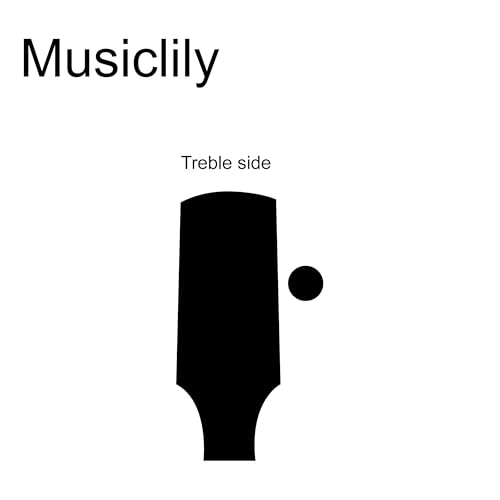 Image of Musiclily Basic Single 24:1 Ratio Open Gear Machine Head Treble Side Tuner Tuning Peg Key with Clover Button for Ibanez Style Electric Bass, Black