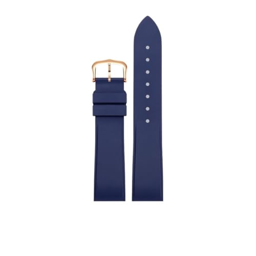 Bracelet caoutchouc montre Cartier Santos Dumont style chic bleu
