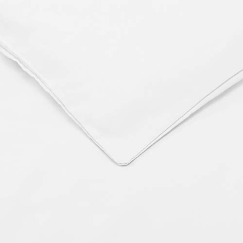 Amazon Basics Satijn Dekbedovertrek Set - 260 x 220 cm / 50 x 80 cm x 2, Wit - Afbeelding 4