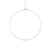 Produktbild Gemshine Halskette mit weißen Achat Scheiben in 925 Silber oder vergoldet - Nachhaltiger, Fair Trade, Ethisch, Made in Germany, Metall Farbe:Silber
