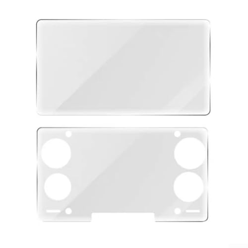 Lot de 2 films protecteurs d'écran en verre trempé pour console de jeu AYN-THOR double écran HD transparent anti-rayures Installation facile Bulles