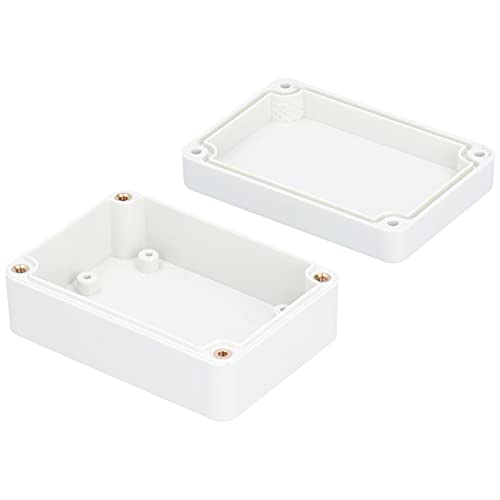 boite de derivation electrique, 115 x 90 x 55mm boîtier de projet électrique rectangulaire universel en plastique abs étanche ip65 pour une utilisation en extérieur ou intérieur avec accessoires
