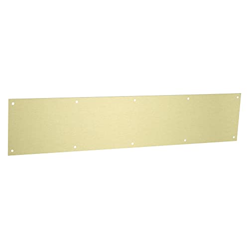 National Hardware kickplate, brushed gold 6" x 30"
