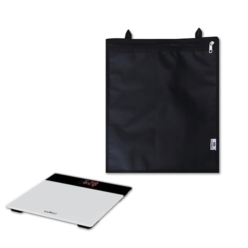 Image of KHOOBREZ Digital Weight Machine Cloth Cover Dust and Waterproof Washable for Major Brand A Weighing Scale D-WM(Black)