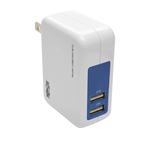 Cargador universal Tripp Lite U280-002 de W12 para teléfonos móviles blanco y azul