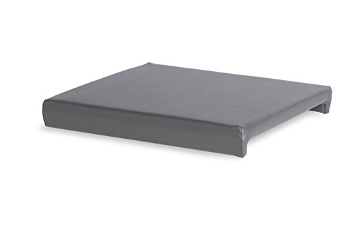 Eternity-Möbel Bankkissen Sitzkissen PULVINUS Klemmkissen 2er-Set Kunstleder Grau 45 x 42 cm/Für Sitzbänke mit Einer Sitztiefe von 37 cm Cover