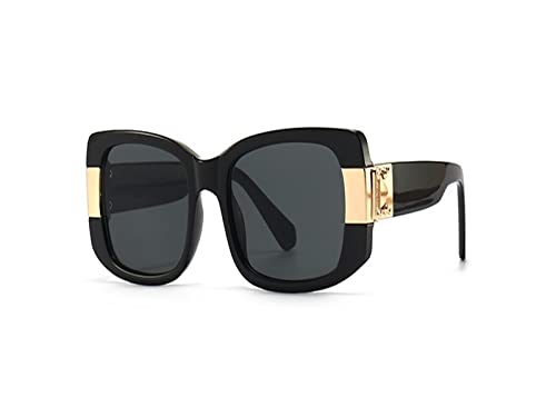 Hlvdlsni Sunglasses Vintage Vintage Small Fashion Sunglasses Women Fashion Fashion Rectangle Flower Shadow Uv400(Black Gray)