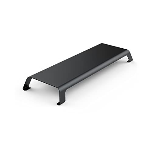 Support de bureau en alliage noir premium pour moniteur et clavier