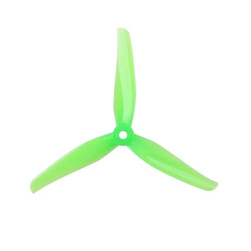 Hélice 3 pales F5 5135 tripale en polycarbonate vert 5.1 pouces trou 5mm