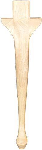 Bingltd - 29 1/8" Unfinished Hardwood Queen Anne Table Leg - Set Of 4 (Tl-620-Rw-Unf) #TOP19