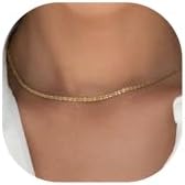 BAYLAY Gold Chain Necklace for Women - 18K Gold Plated Necklace Chain Dainty Gold Necklace for Women Gold Chain Gold Necklace Gold Jewelry Gifts Size 16/18/20/22/24/26 Inch