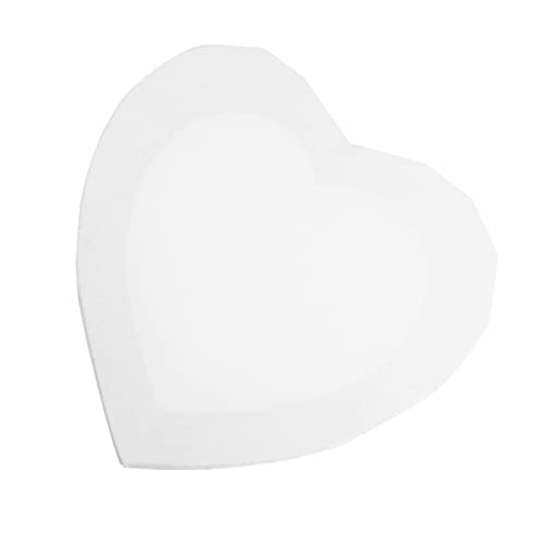 Tablero de pintura con forma de corazón Veemoon de algodón y madera 2