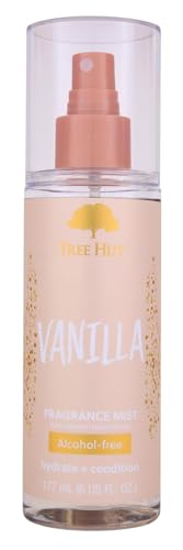 Tree Hut Vanilla Hair & Body Mist, Hydrating & Alcohol-Free Body Spray, Fragrance with Vanilla, Sandalwood & Coconut Notes, Alcohol-Free Formula, Spray, 6 Fl Oz.