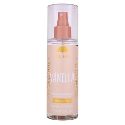 Tree Hut Vanilla Hair & Body Mist, Hydrating & Alcohol-Free Body Spray, Fragrance with Vanilla, Sandalwood & Coconut Notes, Alcohol-Free Formula, Spray, 6 Fl Oz.