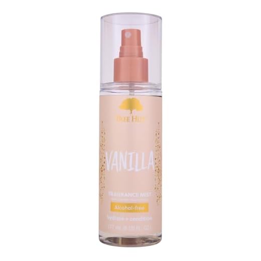 Tree Hut Vanilla Hair & Body Mist, Refreshing Body Spray to Layer with Your Favorite Scents, Versatile, Hair & Body Mist, 6 fl oz