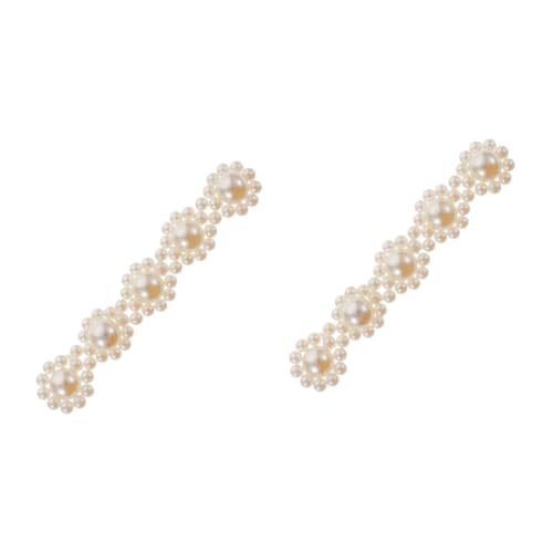 SHERCHPRY 2piezas Aplique De Perlas Imitación Para Calzado De Novia y Ropa Elegante Adorno De Perlas Para Zapatos y Accesorios De Moda