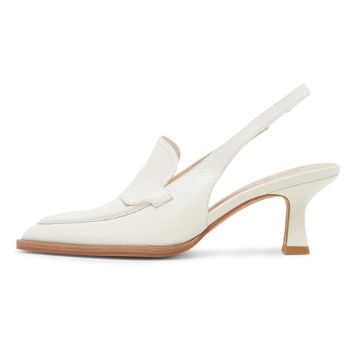 YDN Women Pointed Toe Fashion Loafers Kitten Low Heels Elastic Slingback Comfy Formal Dressy Shoes Office Business Lady Pumps Size 4-16 US3