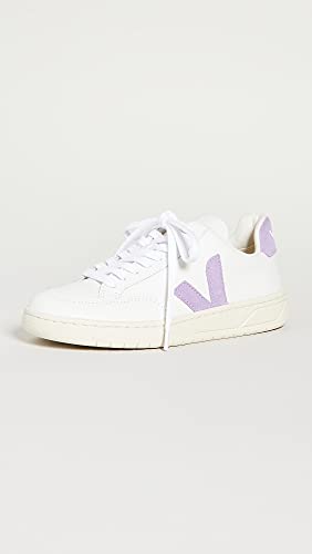 Image of Veja Women's V-12 Sneakers, Extra /White /Lavender, 6 Medium US