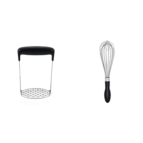 OXO Good Grips Smooth Potato Masher & Good Grips Balloon Whisk, 11 inch