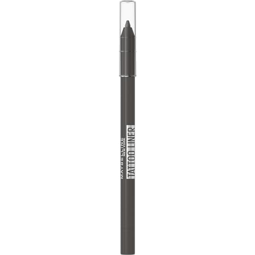 MAYBELLINE Lápiz de Ojos Efecto Tatuaje, Tono 901 Intense Charcoal, 1 Unidad (Paquete de 1)