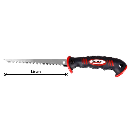 WALTER Sägen Set 3-tlg. bestehend aus Handsäge, Stichsäge & Rückensäge für robuste und präzise Sägearbeiten, ergonomischer geformter Griff für extra sicheren Halt, gehärtete und geschliffene Zähne