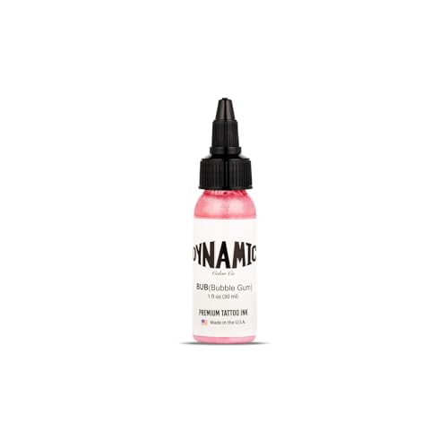Image of Dynamic Color Bubble Gum Tattoo Ink, Made in USA Since 1990, 1 oz | Sterilized and lot-numbered for full traceability; established American brand trusted by artists worldwide