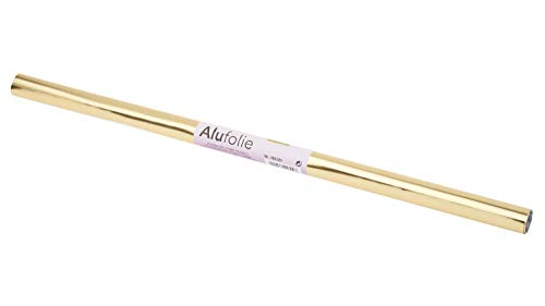 FOLIA Bastel-Folie Alufolie 50x80cm Falten Sterne Basteln Gold/Silber