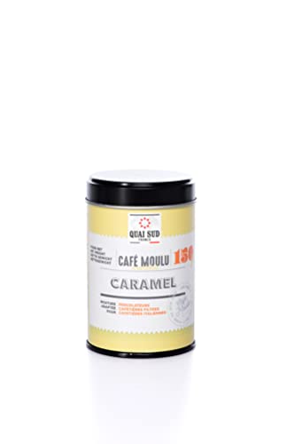 QUAI SUD Café Moulu Aromatisé | 150g | Saveur Caramel - Torréfaction Légère