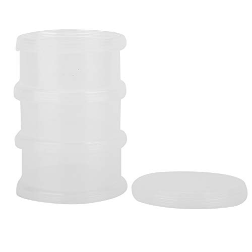 Image of Nail Decoration Storage Box, Transparent Plastic Organizer with 3 Layers for Nail Art Accessories, Small Bead Containers with Lids, Craft Organizers for Nail Charms and Diamond Art
