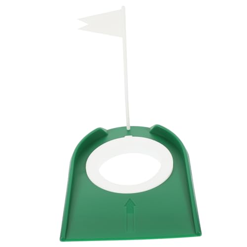 CORHAD Golf Hole Plate Training Aid Indoor Green Mat Regulation Cup Practice Set Random Color