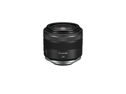 Canon RF24mm F1.8 Macro is STM Lens, Wide-Angle, Fixed Focal Length Prime Lens, Compatible with EOS R Series Mirrorless Cameras, Black