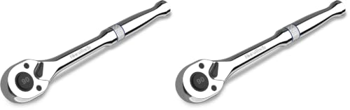 Image of DURATECH 1 /4-Inch Drive Ratchet, 90-Tooth Quick-release Ratchet Wrench, Reversible, Cr-V Made, Full Polished, Stocking Stuffers for Men Women Gifts for Men Gifts for Women (Pack of 2)