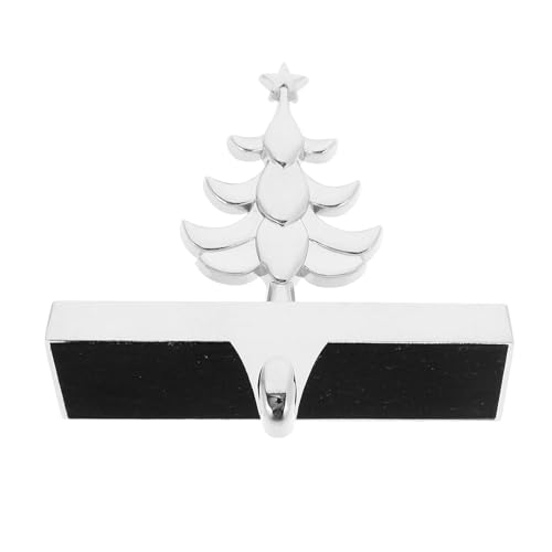 BESPORTBLE Gancho para Calcetines Navideños de Hierro Recubrimiento Anticorrosivo Soporte Resistente para Repisa de Chimenea Colgador Versátil para Decoración Navideña Festiva