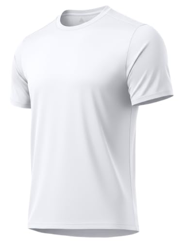 Image of 3 Pack Mens Swim Shirt Rash Guard Workout Shirts UPF 50+ Short Sleeve Fast Dry Sun Protection Lightweight Water Shirt