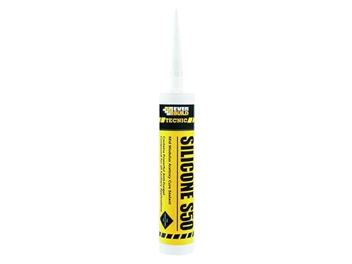 Silicone S50 mastic d'étanchéité transparent Everbuild 310 ml S50tr - 2