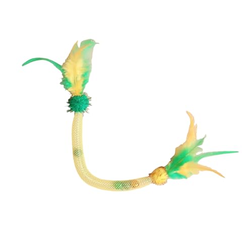 Elastics Rope Teaser Wand Toy Bites Rostant Cats Toy Interactive Cats耐久性のある咬傷耐性を促進する